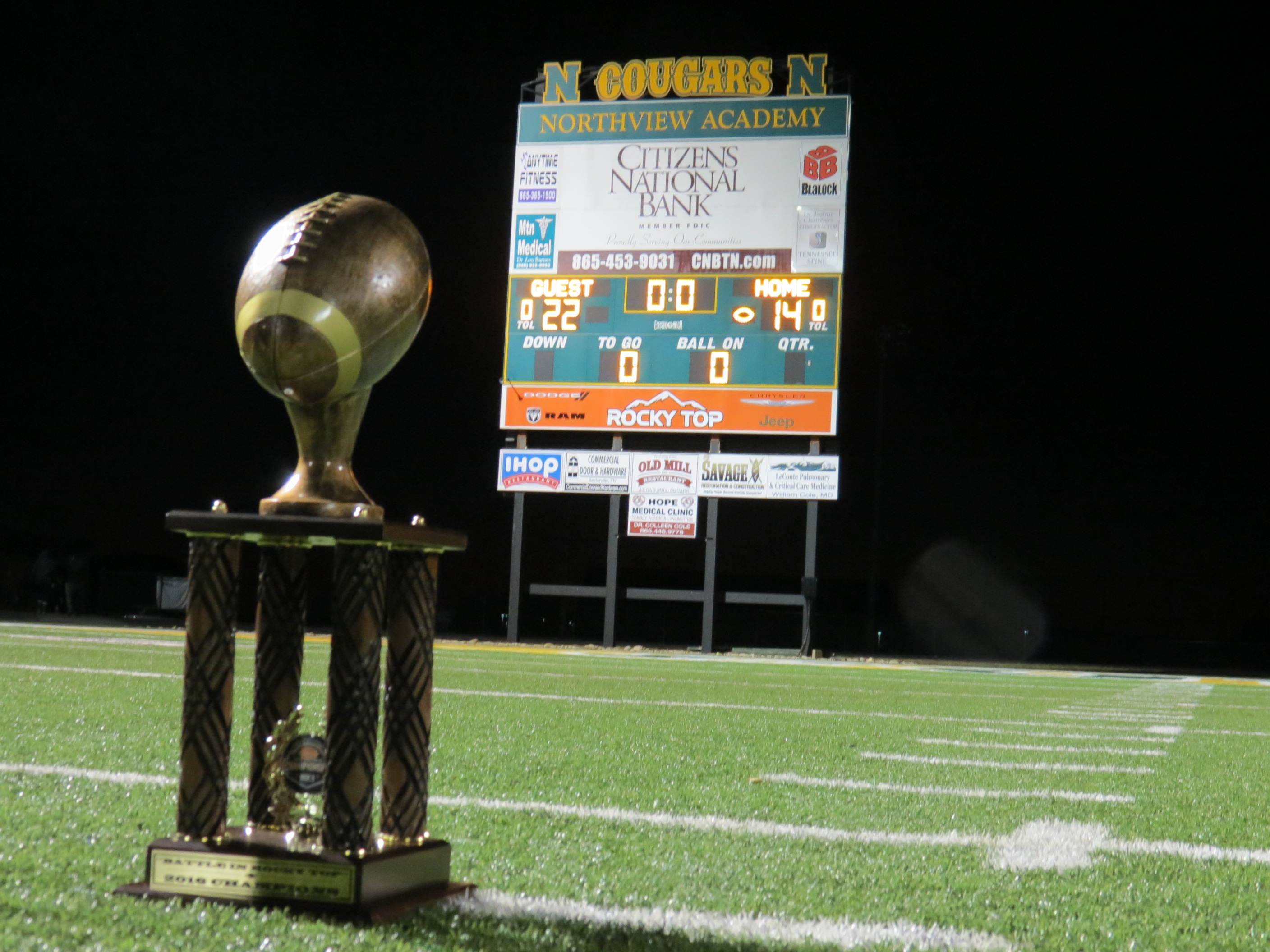 Final Score 22-14 in OT Oak Hills SILVER National Champions