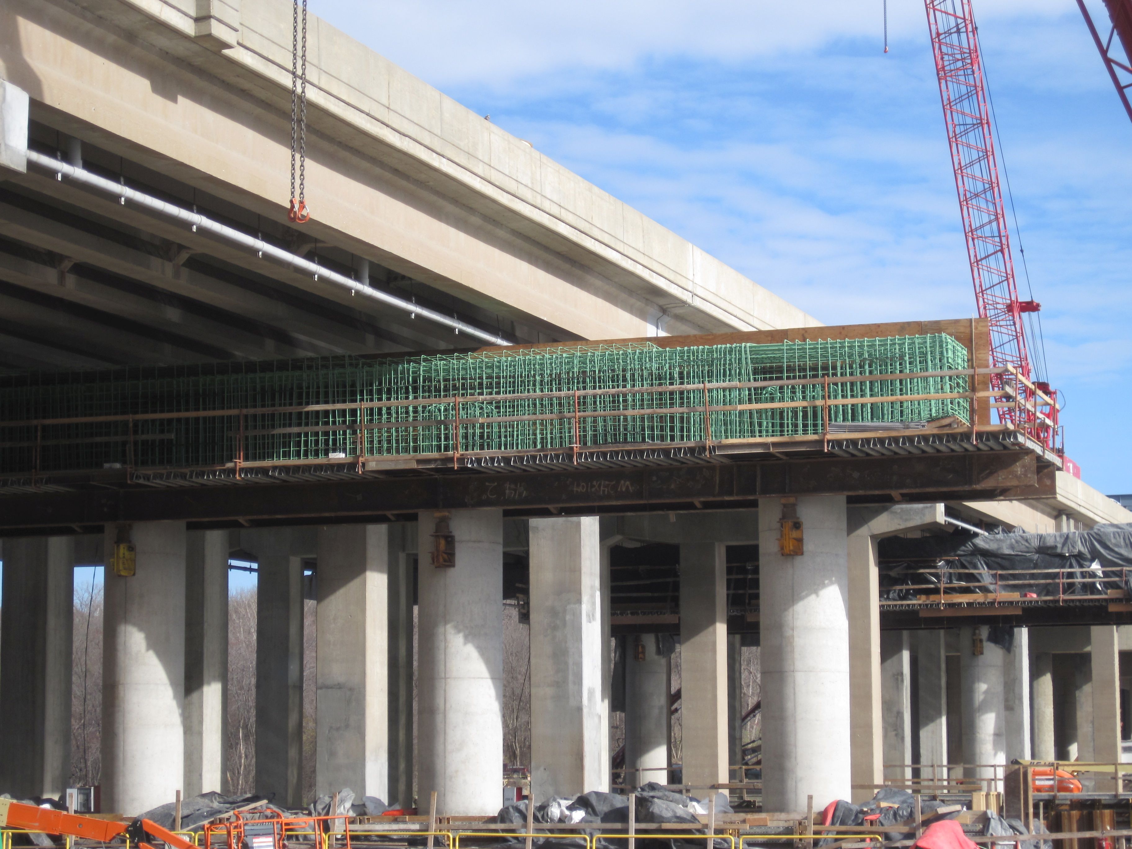 Bridge under bridge construction