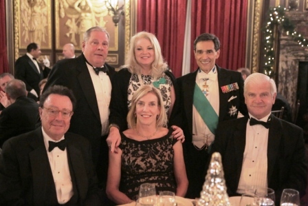 Standing: Vice-Chairs and Grand Patrons Dr. William J. Caccese and Mrs. Andrea Caccese and Savoy Foundation Chairman Carl J. Morelli, Esq. with seated guests