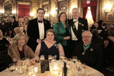 Standing:  Nicola Tegoni, Esq., Rory Kelleher, Esq. and Camille Kelleher; Seated:  Mrs. Maria Wirth, Dr. Catherine Stevenson and Very Rev. John McGuire, OP