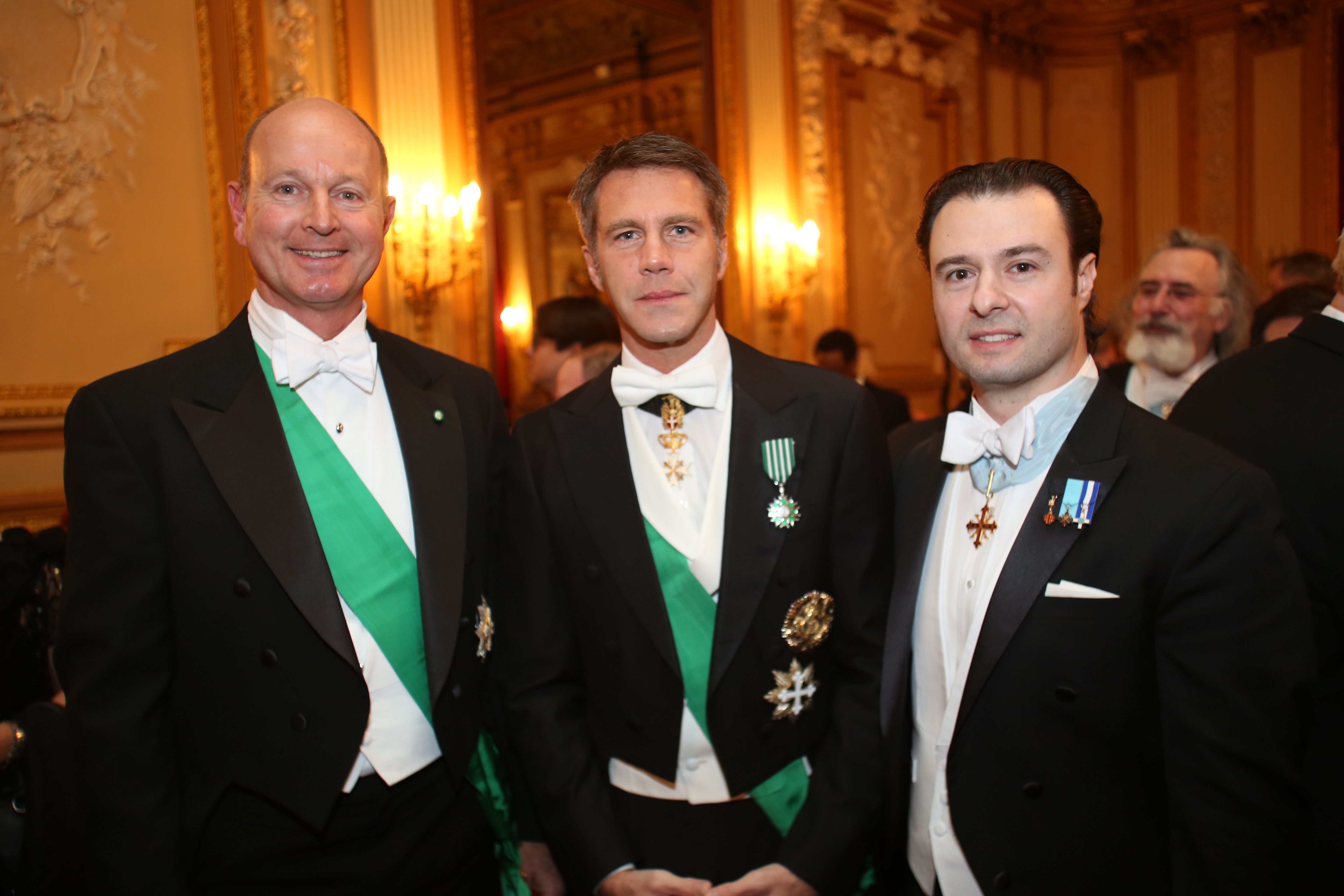 HRH Prince Dimitri of Yugoslavia, HRH Prince Emmanuel Philibert of Savoy and Mr. Anthony Schembri, Jr.