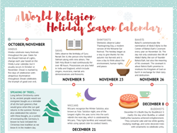WorldReligionNews.com Holiday Infographic: 'What Do Religions Do During the Holiday Season?' WorldReligionNews.com Holiday Infographic: 'What Do Religions Do During the Holiday Season?'