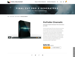 Final Cut Pro X - ProTrailer Cinematic - Pixel Film Studios Plugin