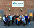 The Menomonie Chamber of Commerce holds reception and ribbon cutting for new business, Agile Consulting.