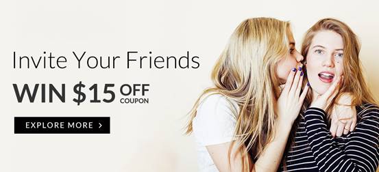 Invite your friends and get coupons