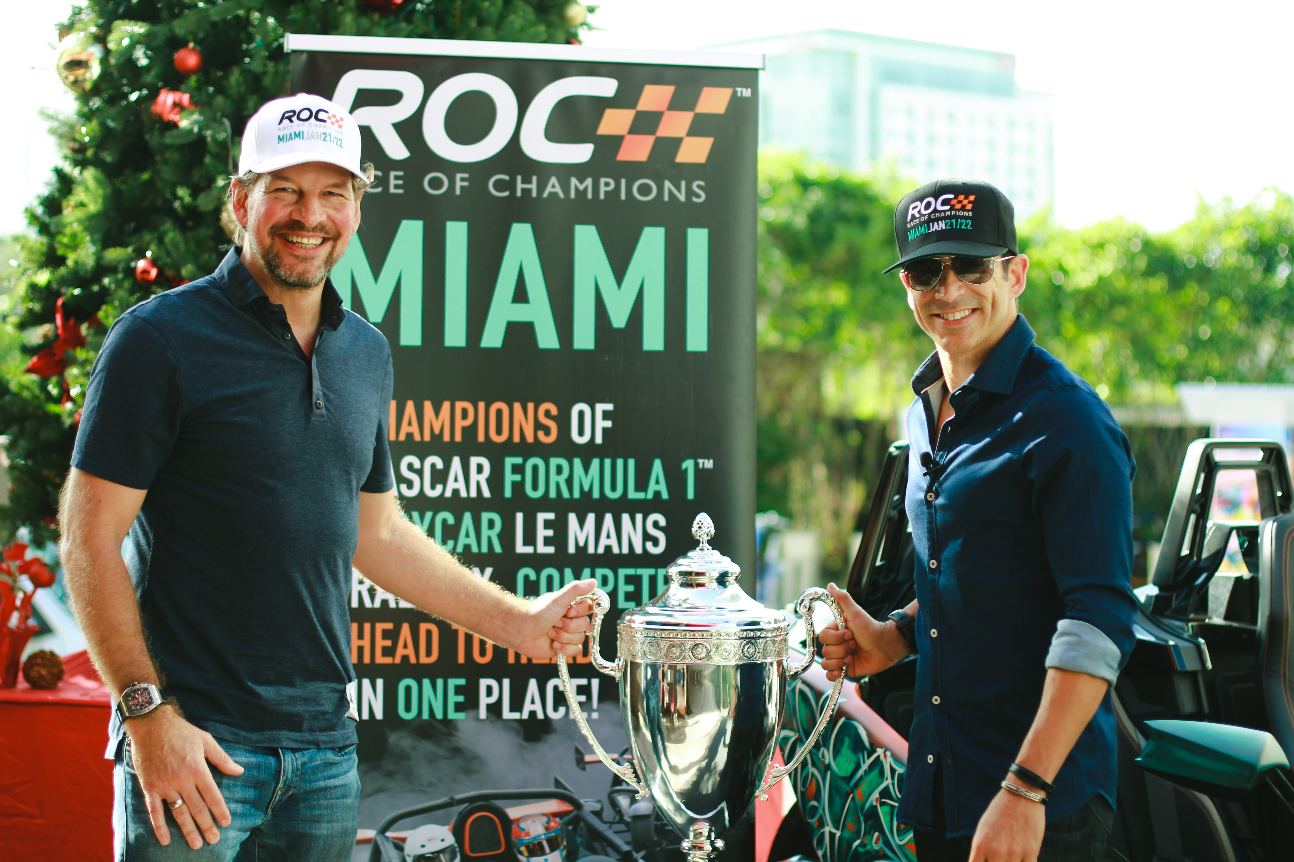 Johnsson and Castroneves make ROC Factor Miami announcement