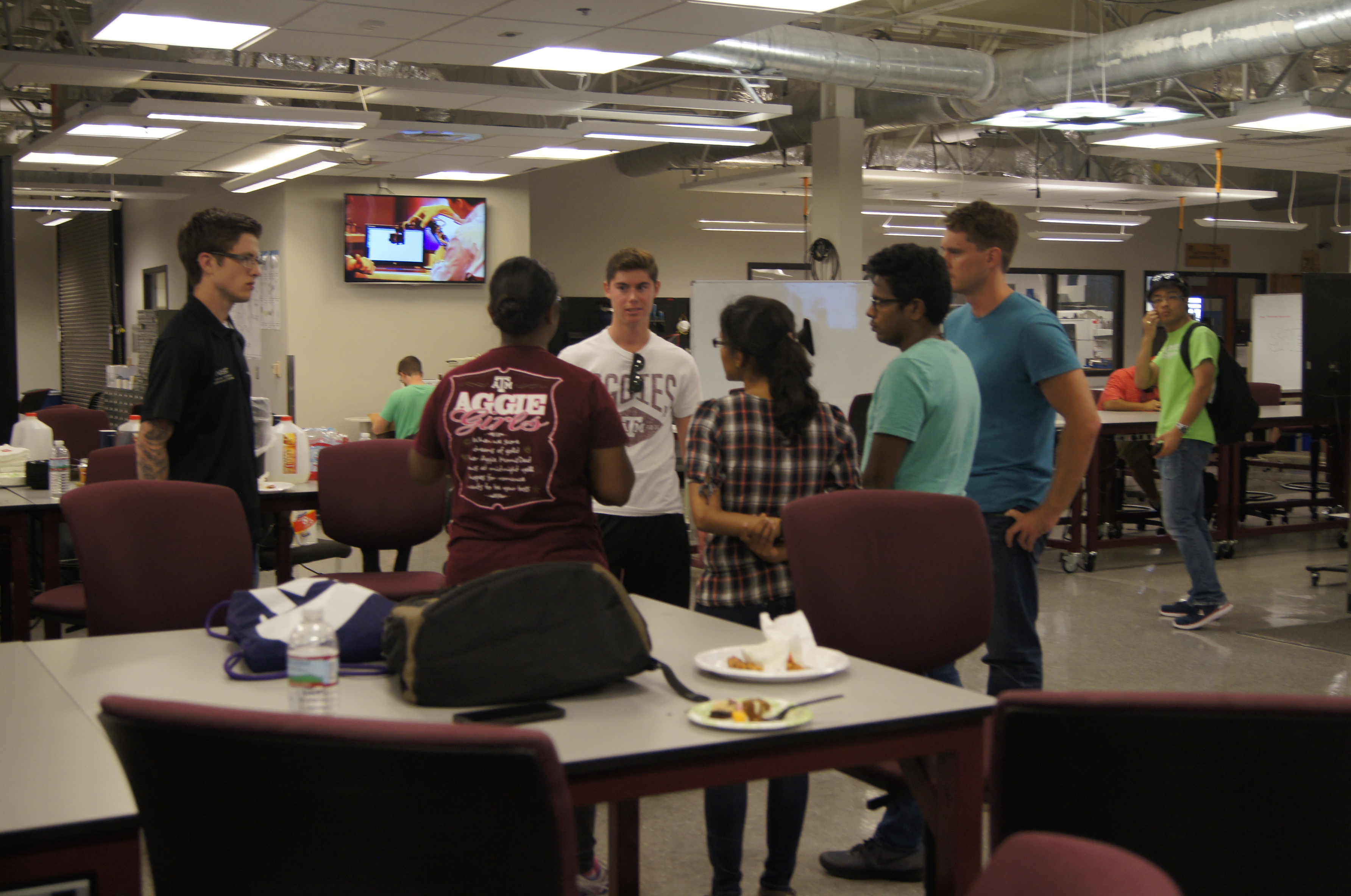 Texas A&M Engineering Students collaborating on Marlin their XPRIZE submission