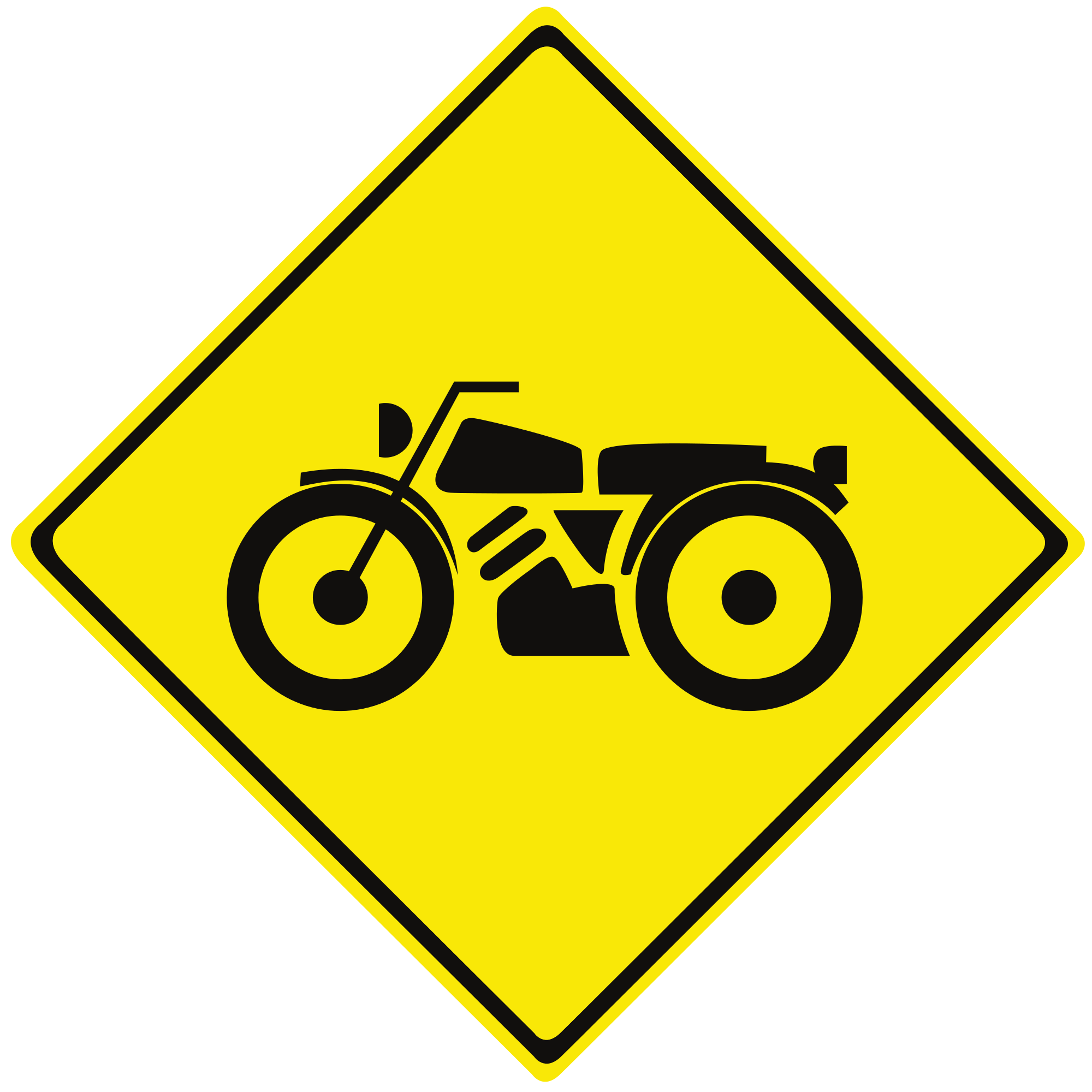 Дорожный знак мотоцикл. Дорожные знаки для мопедов. Дорожные знаки для мотоциклистов. Желтый дорожный знак мотоцикла.