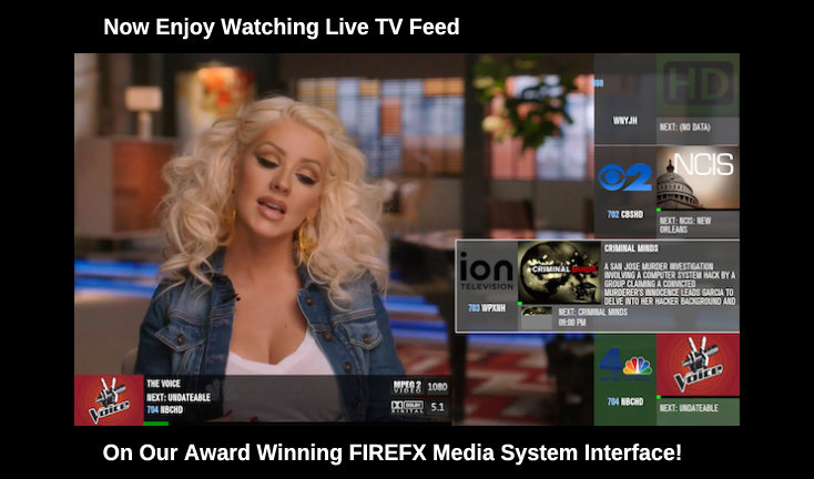 FIREFX Media System with live TV