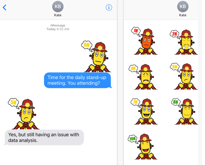The Emoji Scale by AgileMinder on Apple for iMessage