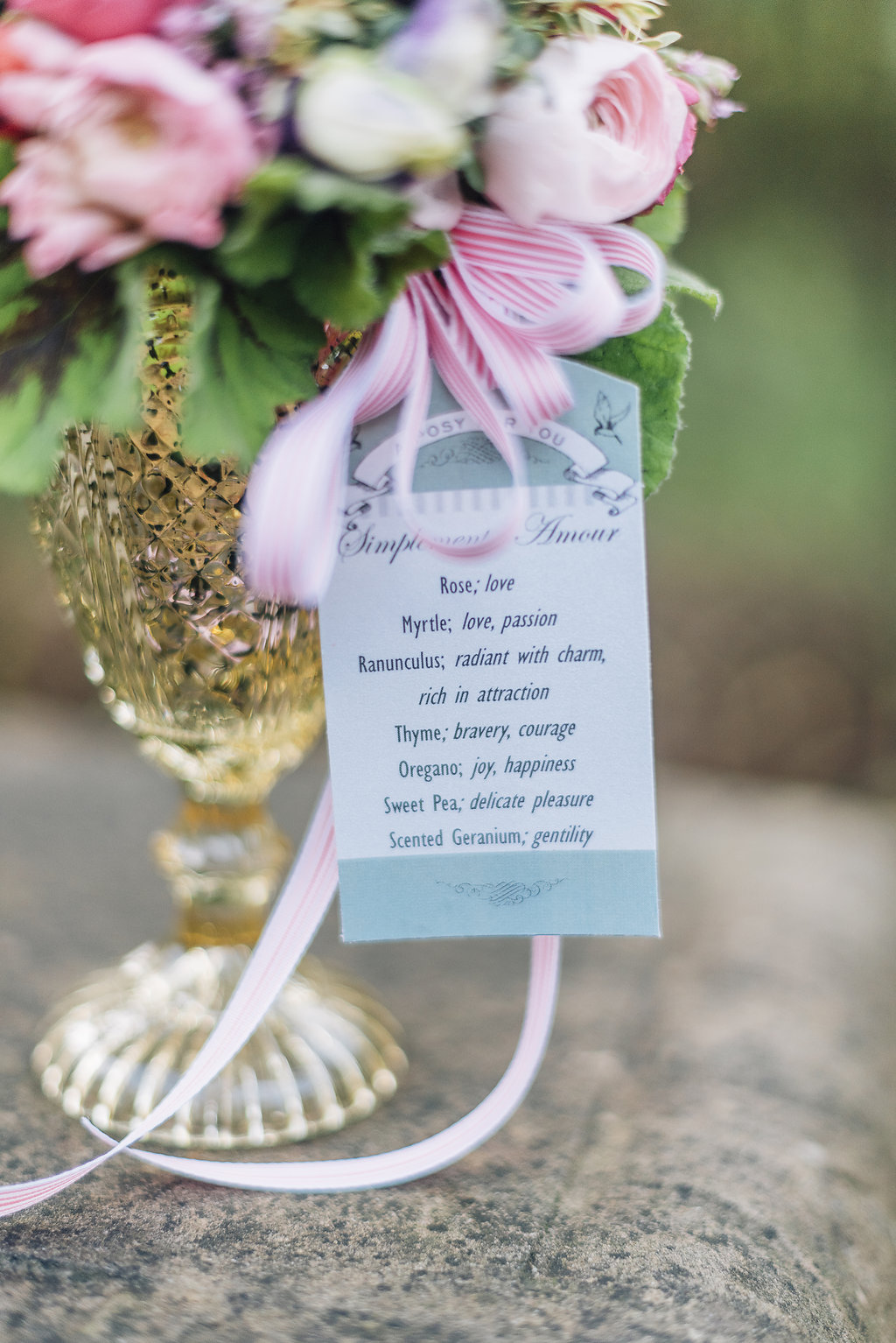 A Valentine's Day Posy and the Language of Flowers
