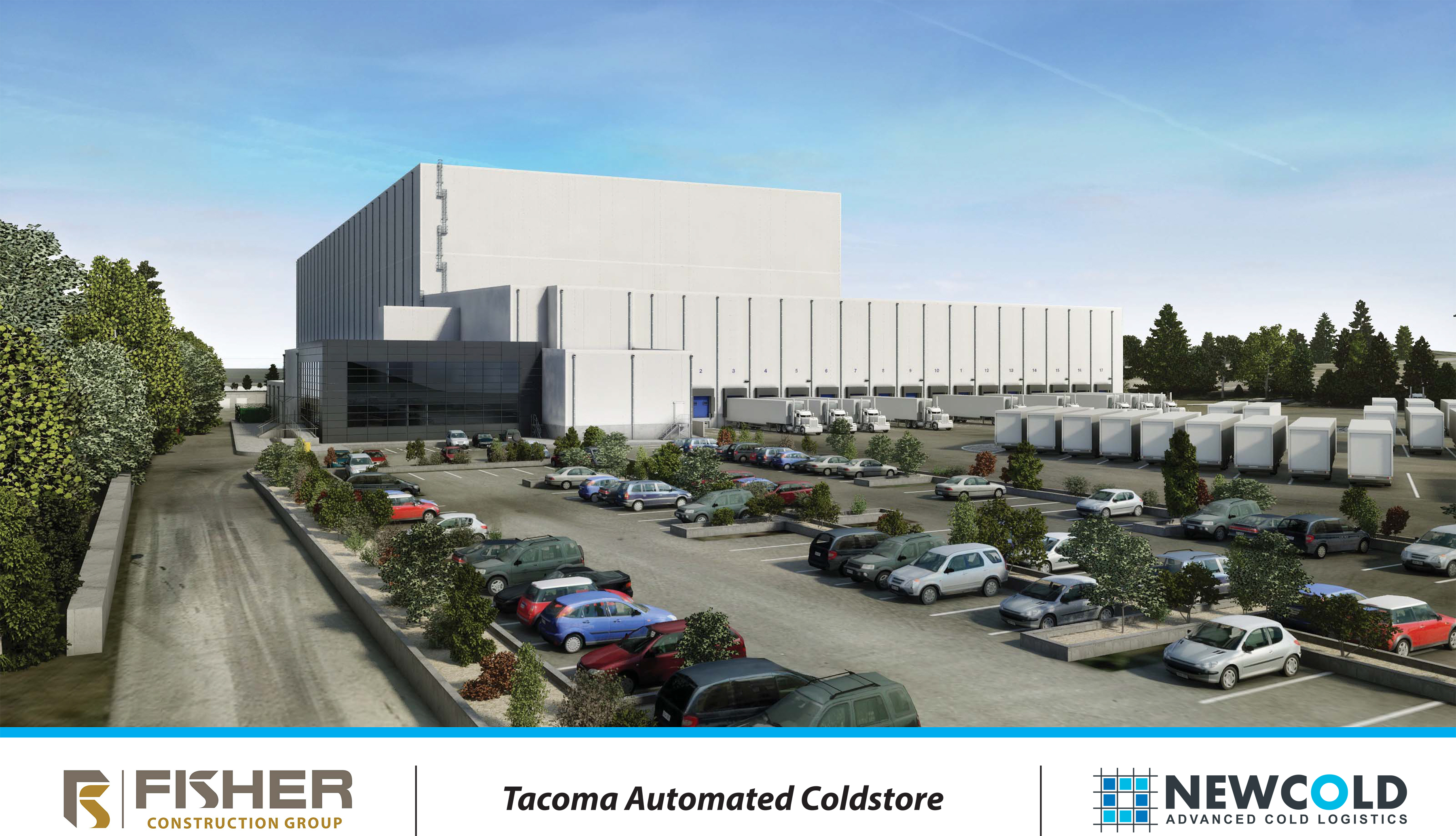 NewCold’s Tacoma Automated Coldstore, located in proximity to the Port of Tacoma and I-5, will store products for multiple customers including Trident Seafoods.