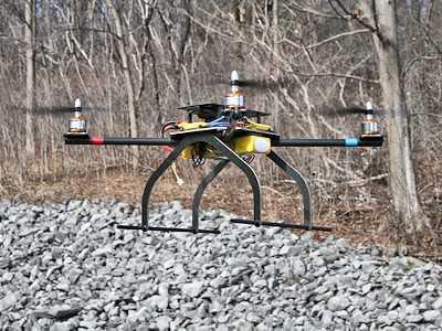 DragonPlate Quadcopter in Flight