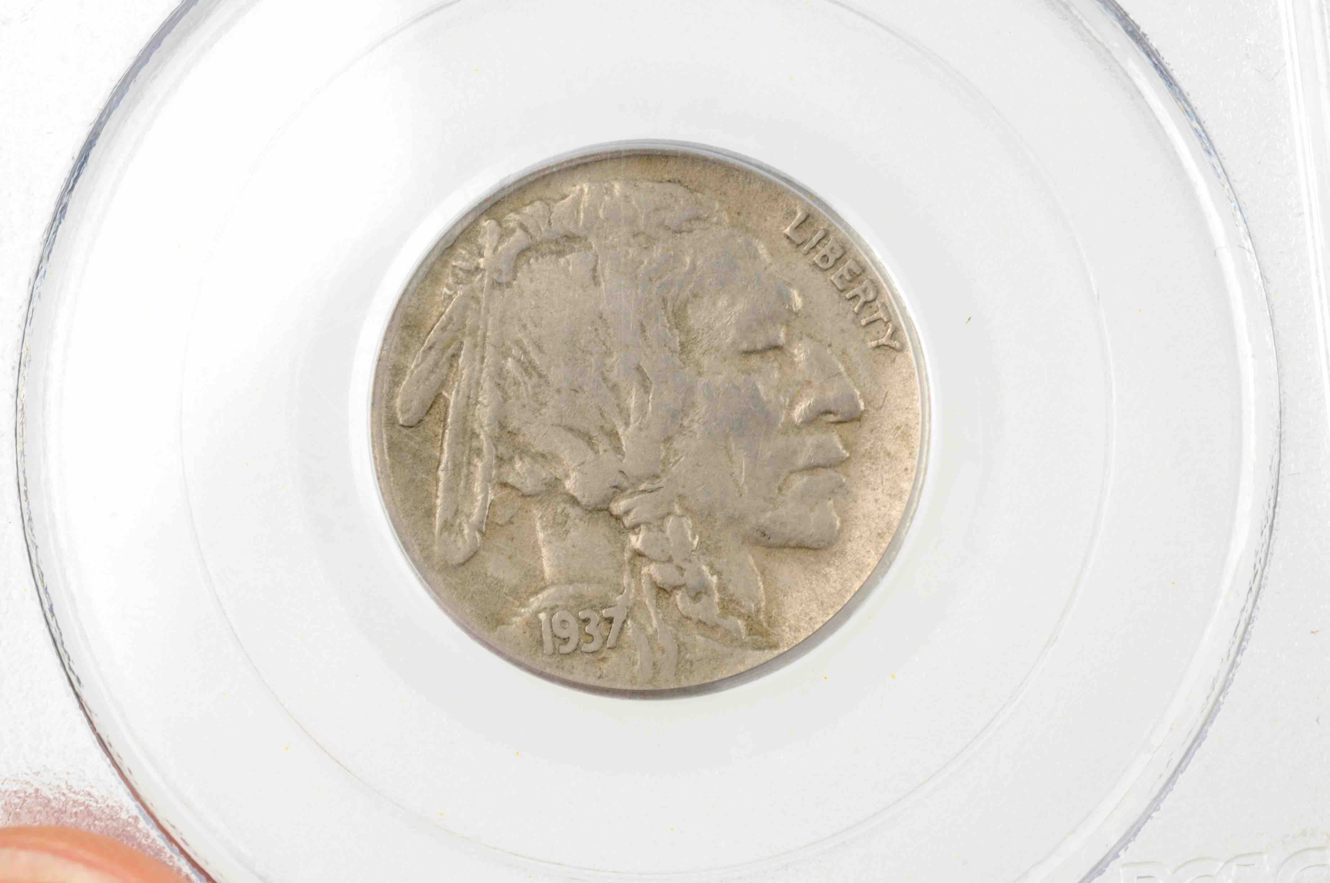 1937-D Three Legged Buffalo Nickel, Estimated at $400-500.