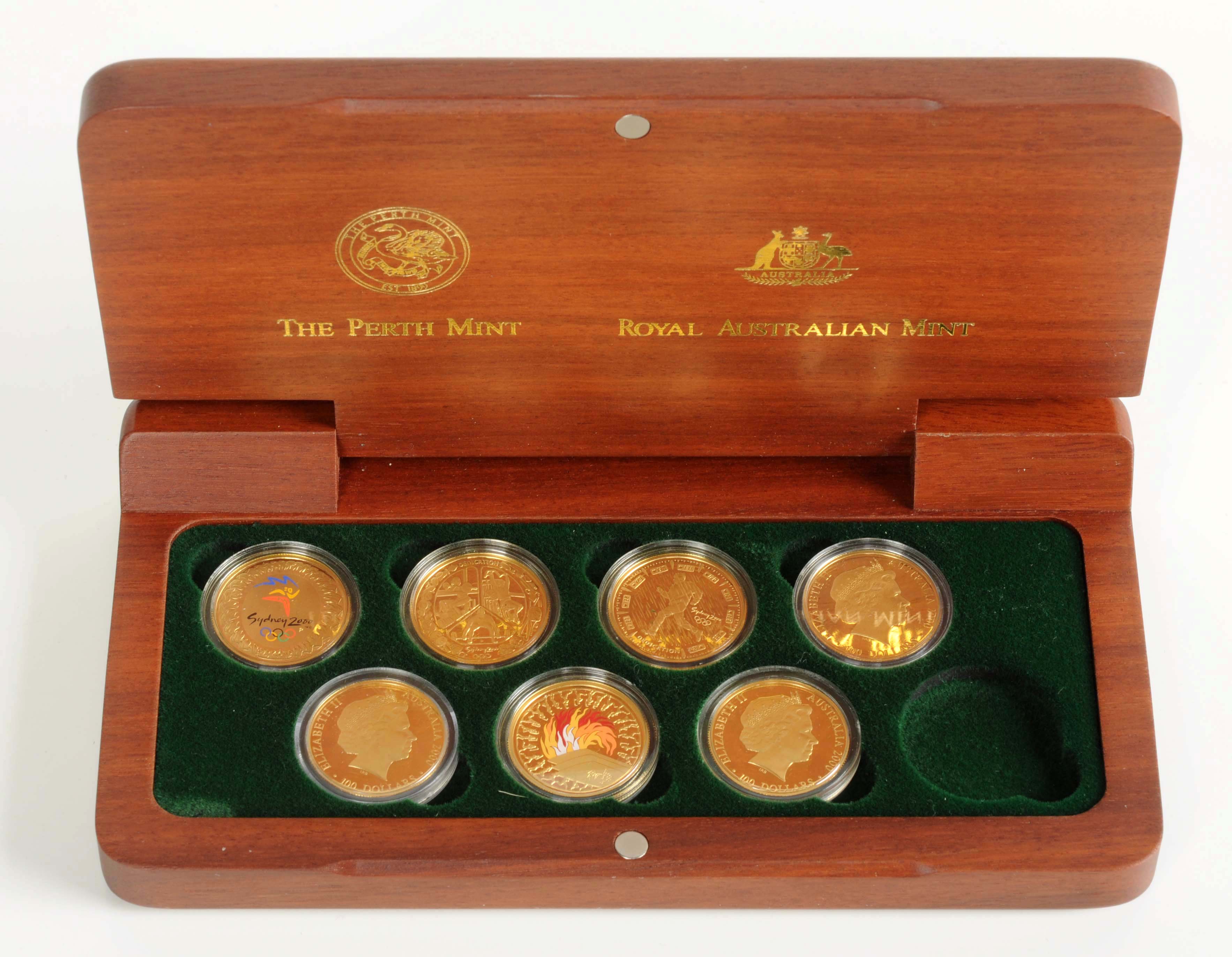 2000 Sydney Olympic Gold Proof Set, Estimated at $4,000-5,000.