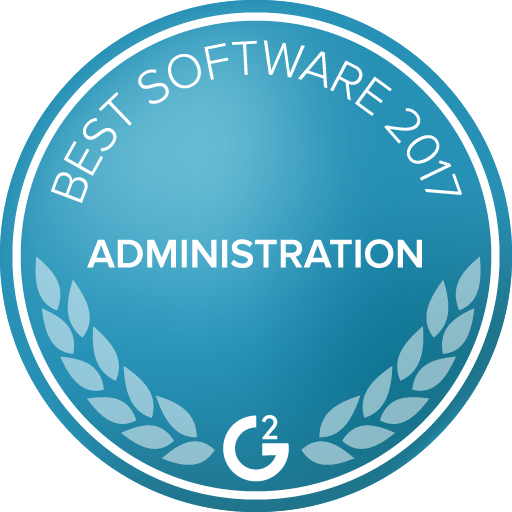 APS named Best Software for Administration Teams | 2017 for its Time Tracking solution by G2 Crowd.