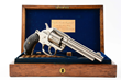 Oak Cased Colt Model 1878 Nickel Fat Grip Double Action Revolver, Estimated at $6,000-8,000.