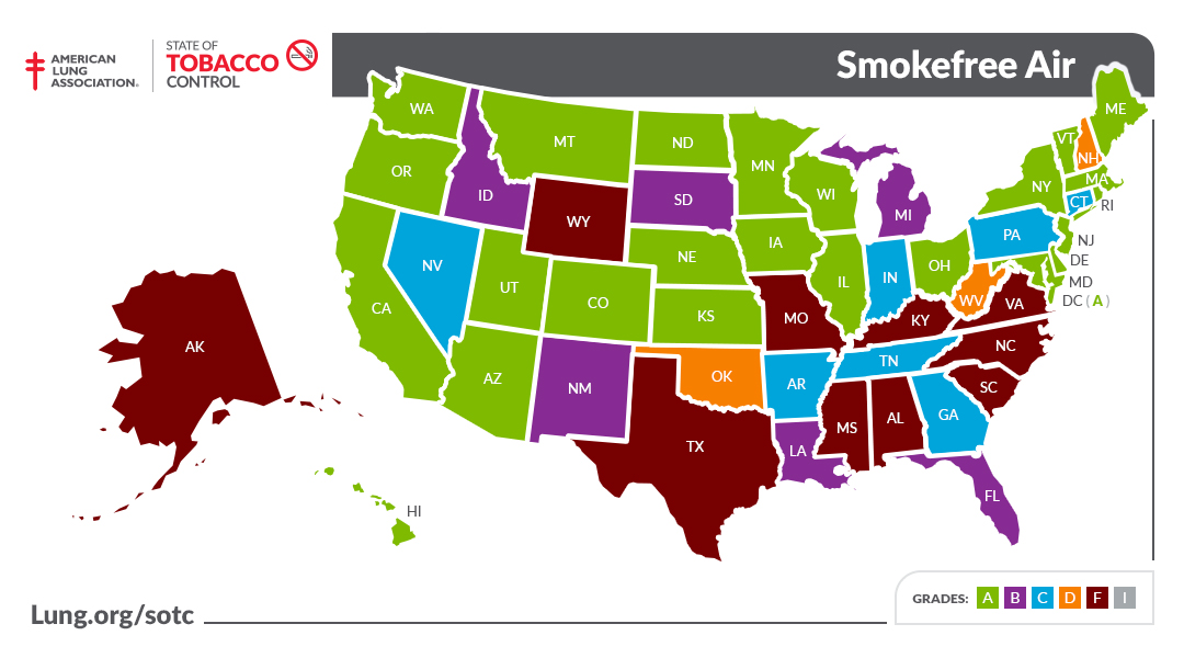 State grades smokefree air