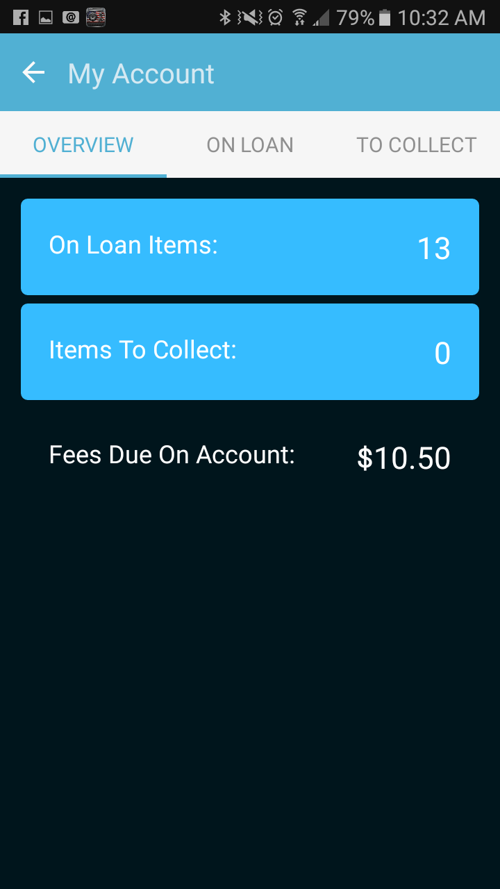 appIT mobile app on-loan screen