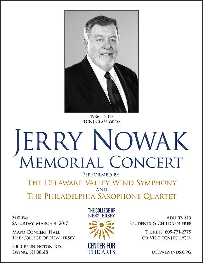 Jerry Nowak Memorial Concert Poster