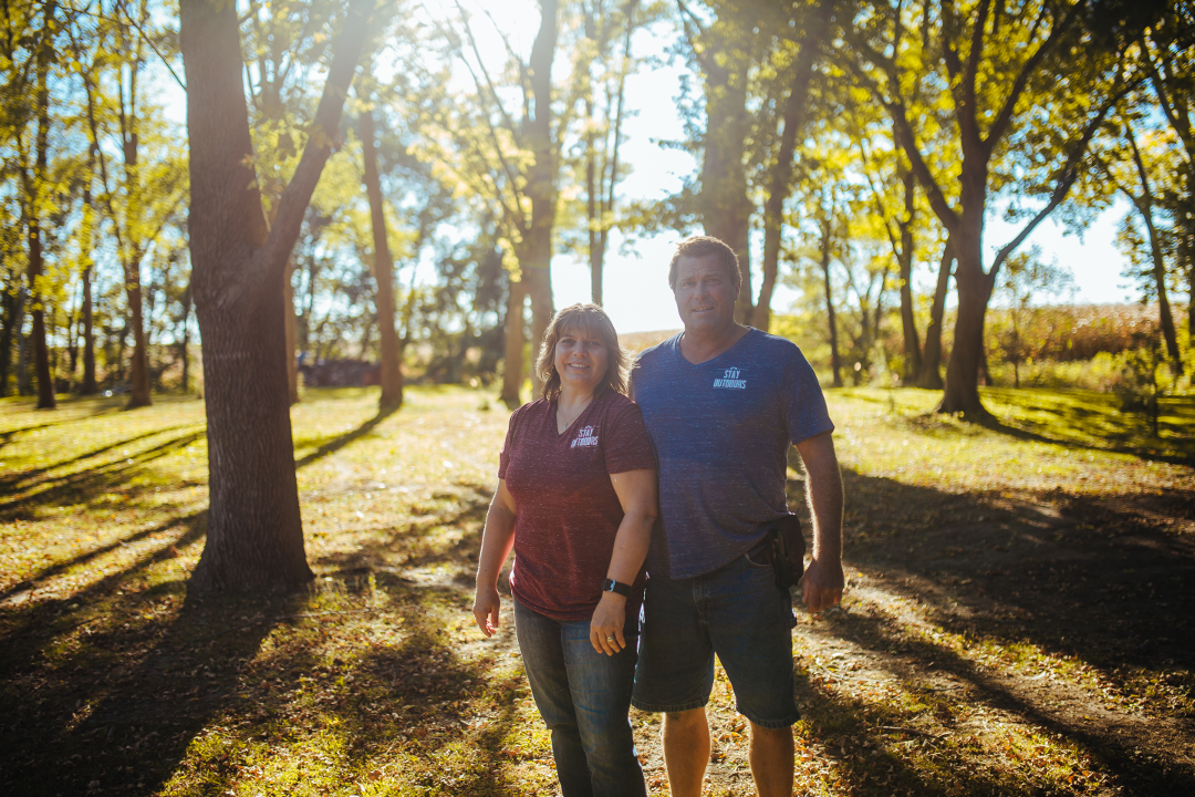 Co-owners of Stay Outdoors, Sarah & Mike Jirak