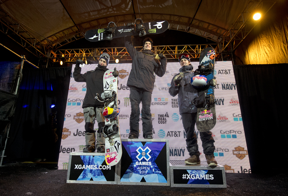 Monster Energy’s Max Parrot Takes Gold in Men’s Snowboard Big Air at X Games Aspen 2017