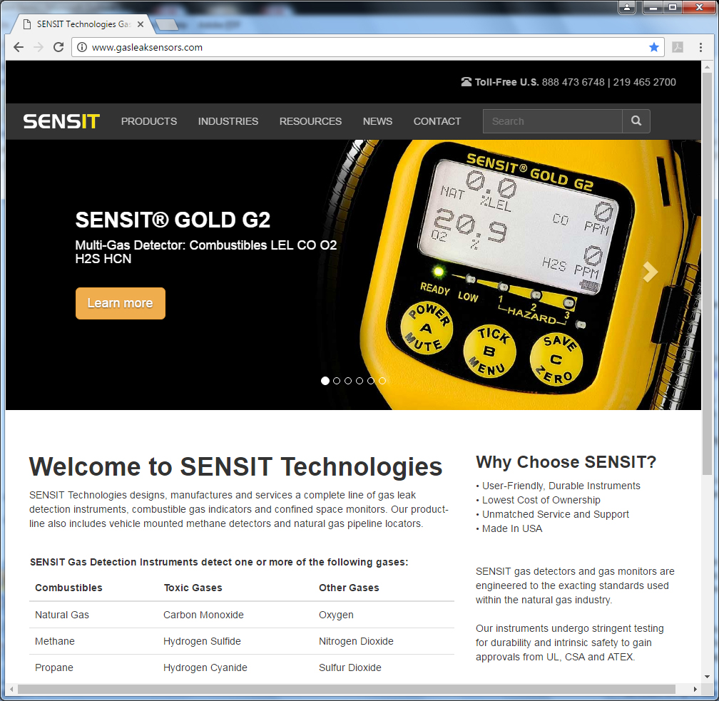 SENSIT Technologies Home Page