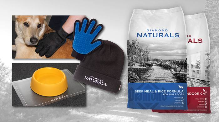 Special gifts for pets in the Diamond Naturals®  sweepstakes!