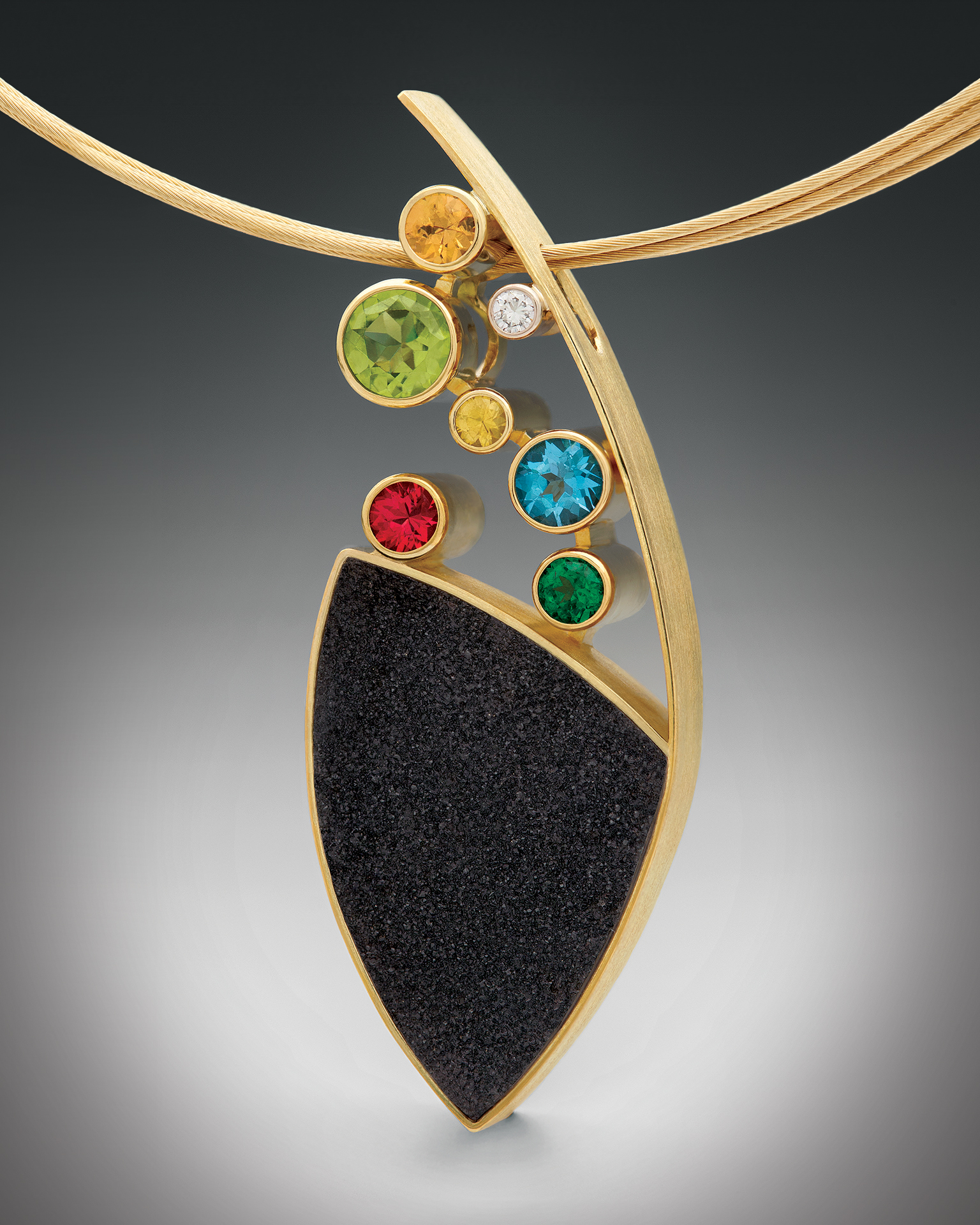 "Confetti" pendant by Indian Wells Arts Festival international artist, Dorothee Naumburg from Germany