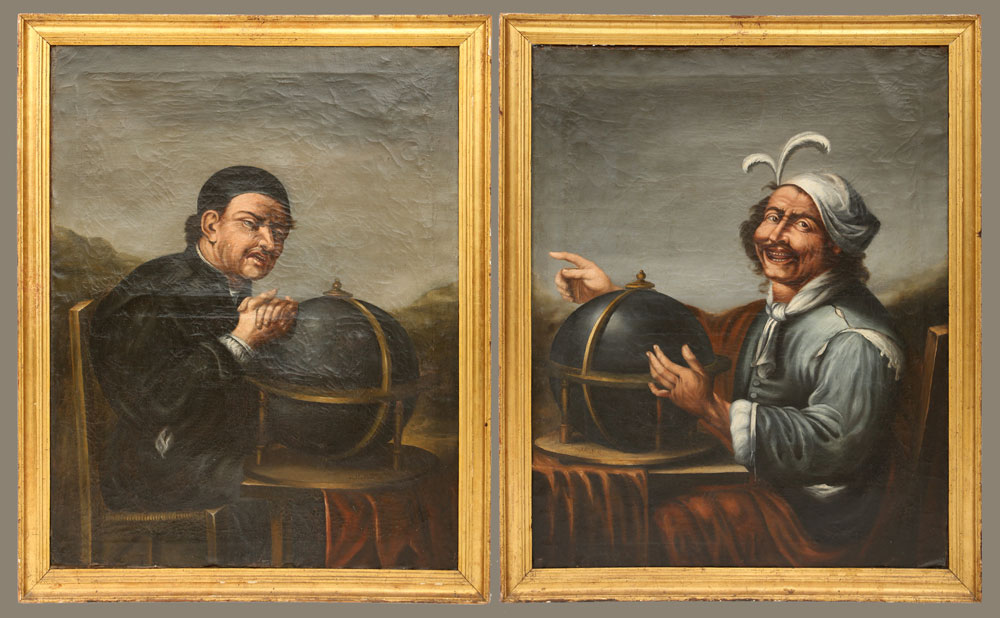 17th C. Italian Portraits of Philosophers, Oil