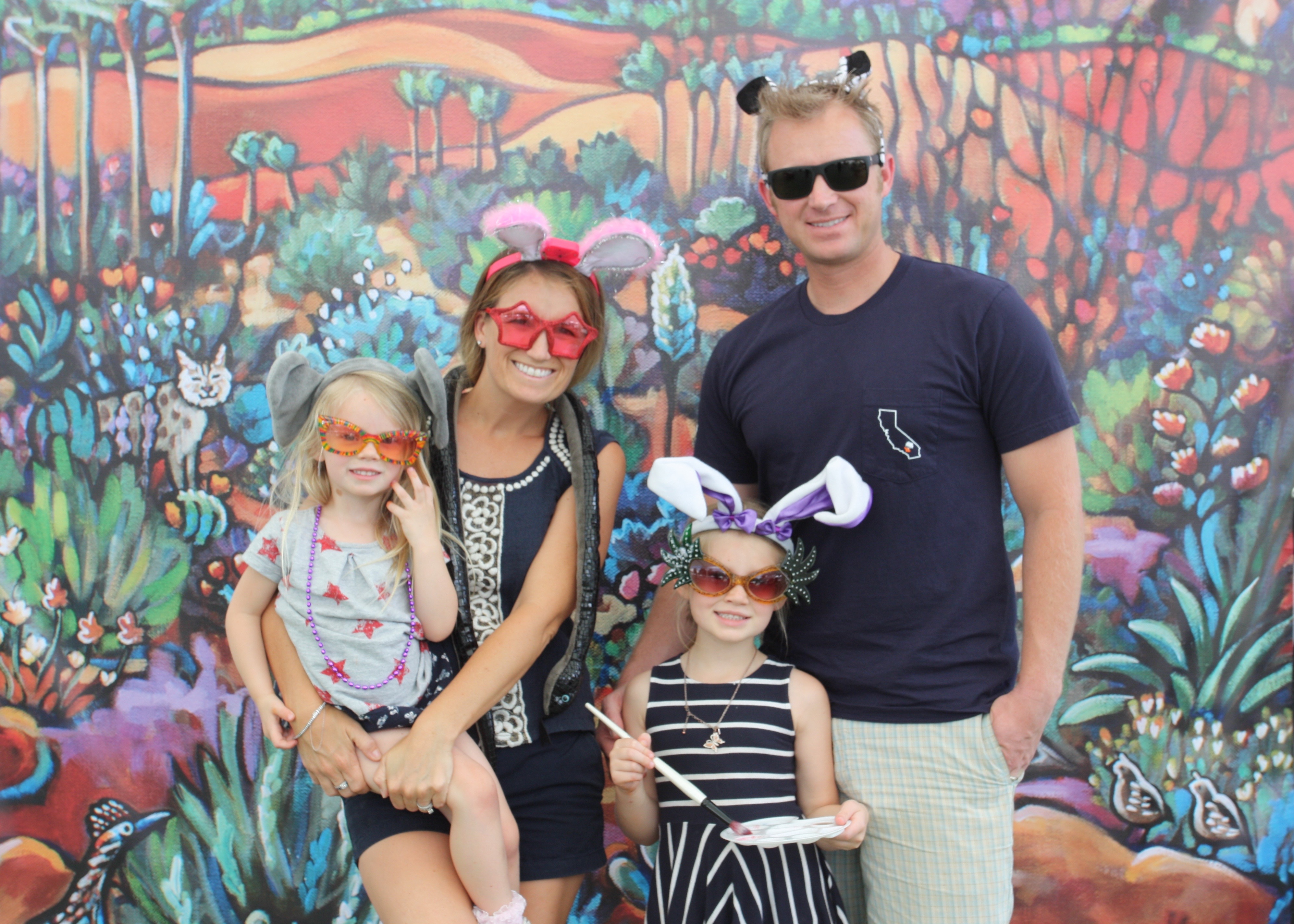 Fun for the whole family at the Indian Wells Arts Festival Commemorative Photo Booth