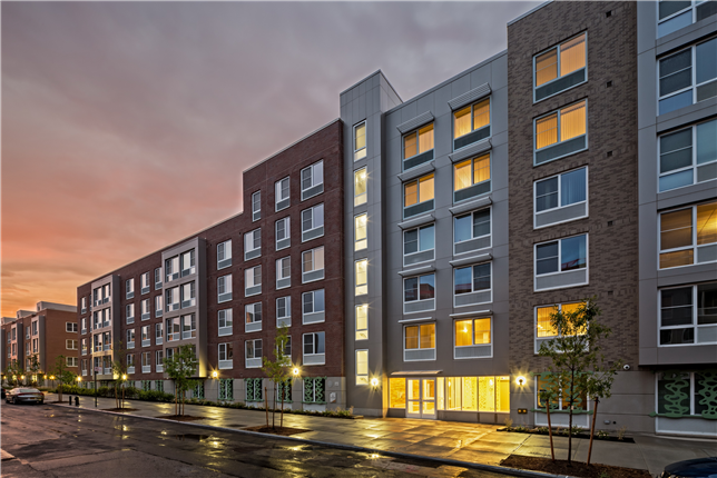 Prospect Plaza Site 1 is a 110-unit, low-income LEED Platinum, NGBS Gold, Energy Star certified affordable housing development in Brooklyn, N.Y.