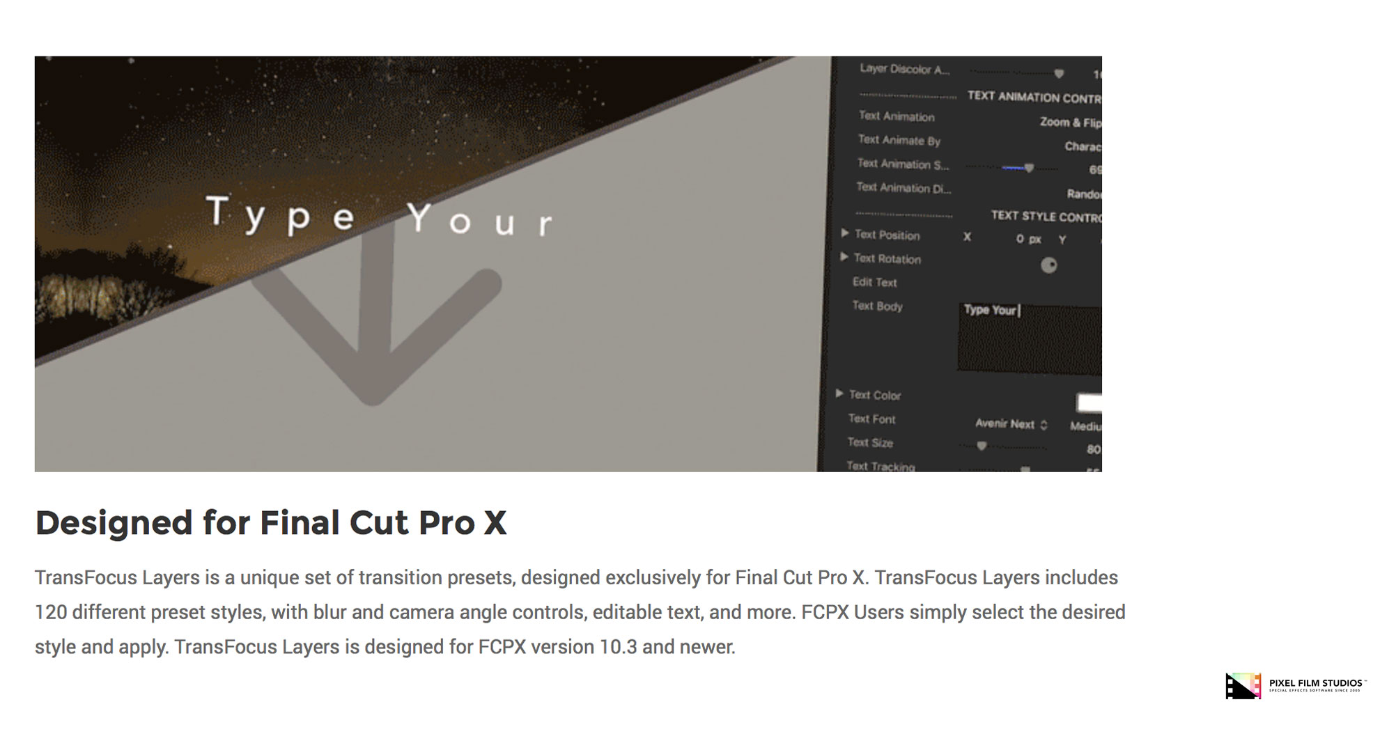 TransFocus Layers - FCPX Plugin - Pixel Film Studios
