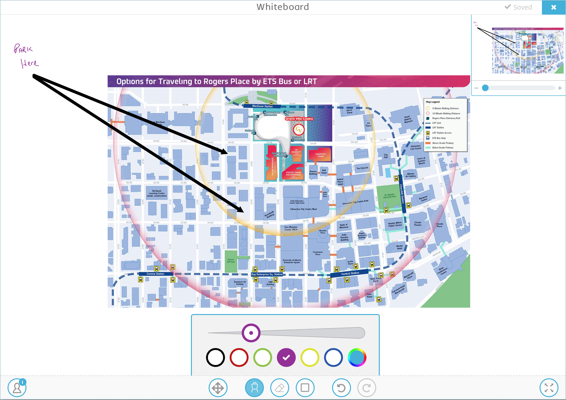 Stormboard real-time whiteboard on Microsoft Surface Hub.