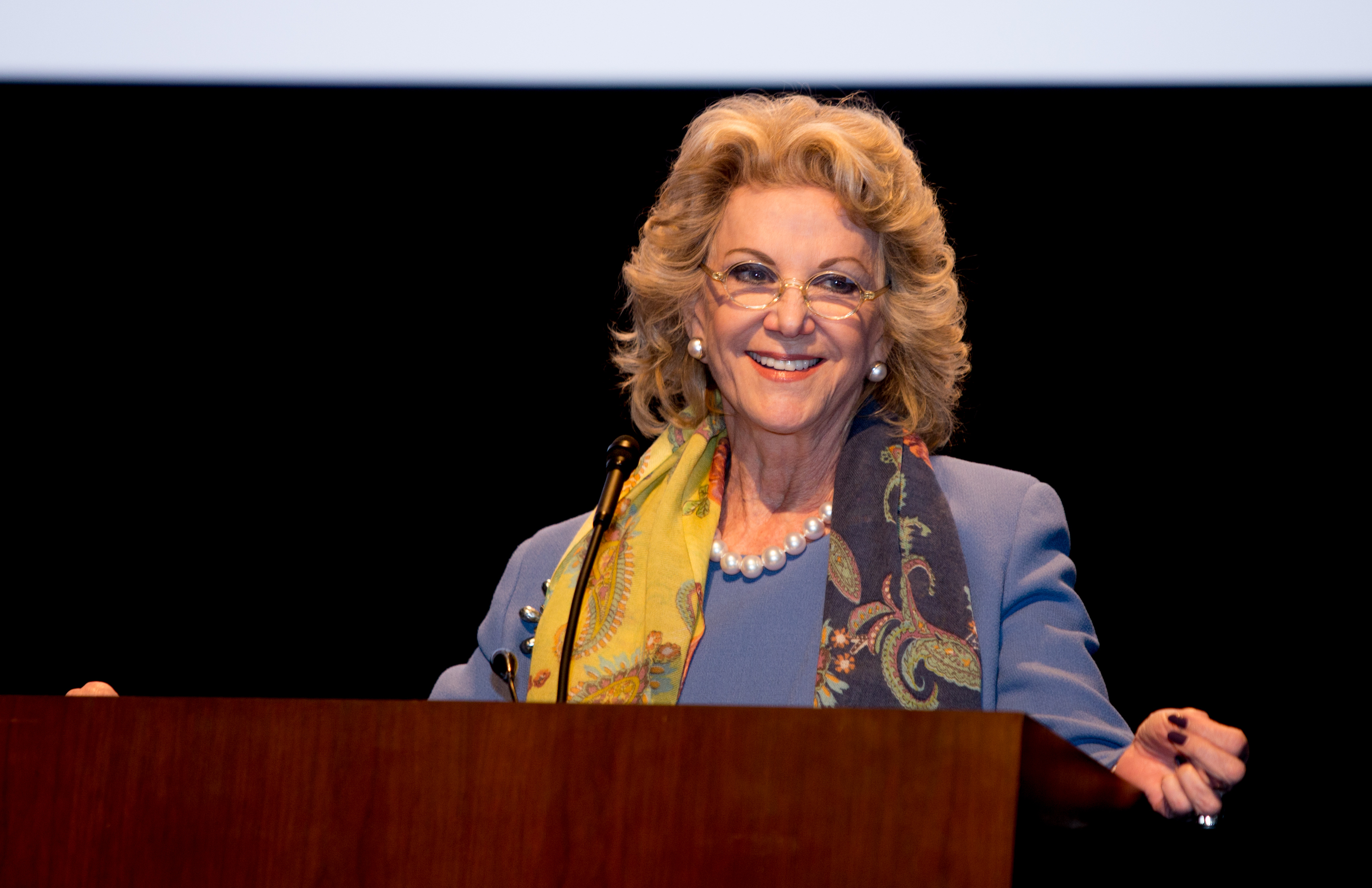 During the 2016 Business + Education (BE) Engaged Summit, Elaine Wynn spoke to attendees on the need for Nevada businesses to join efforts improving educational outcomes.