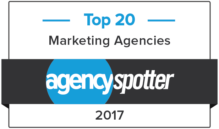 Top Marketing Agency Badge on Agency Spotter