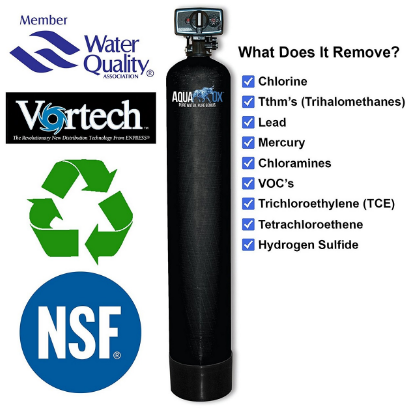 The water filter will filter out 99.9% of contaminants, toxins, and heavy metals