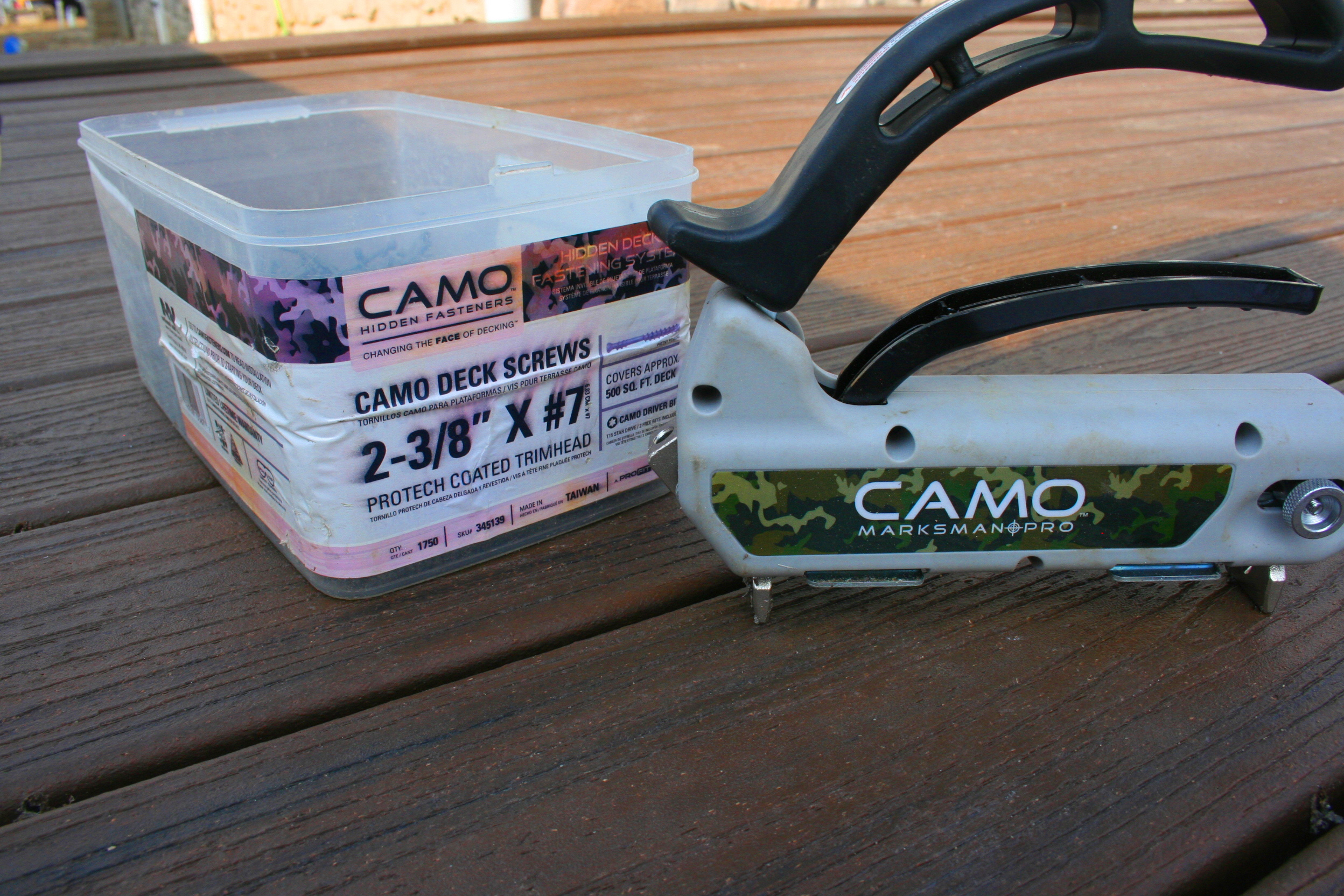 The CAMO system is comprised of proprietary guides, screws and drill bits.