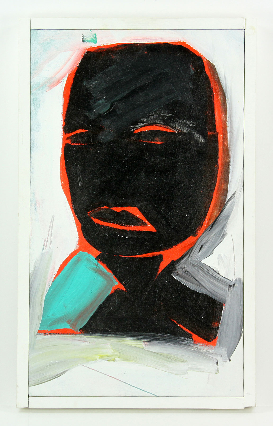 Philip Smith (American, 1952-), "Facsimile," acrylic and pencil on canvas