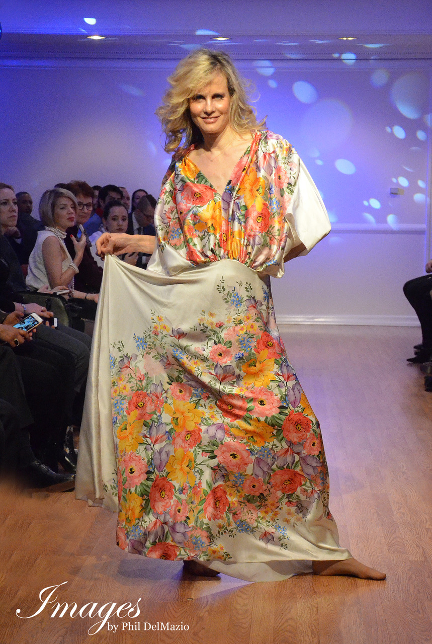 Actress Lori Singer walks the runway and performs in Malena Belafonte's show