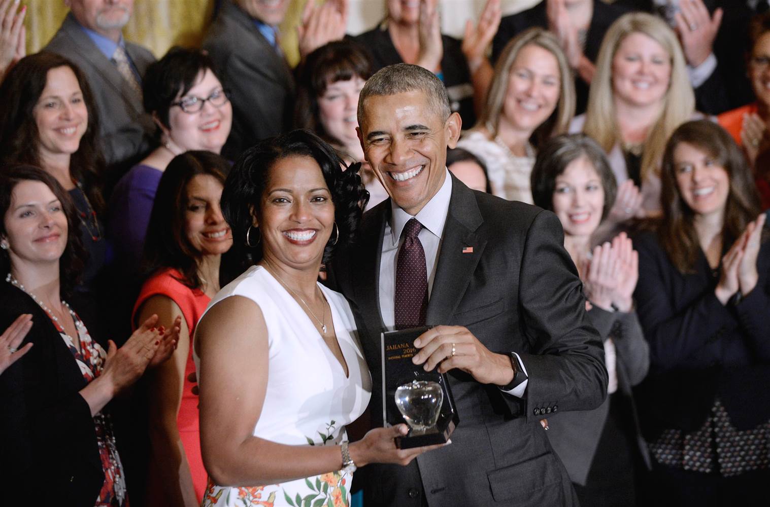 Jahana Hayes with President Barack Obama