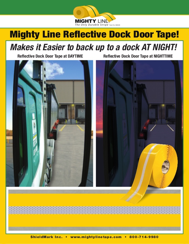 Mighty Line Reflective Floor Tape for marking floors and safety ways