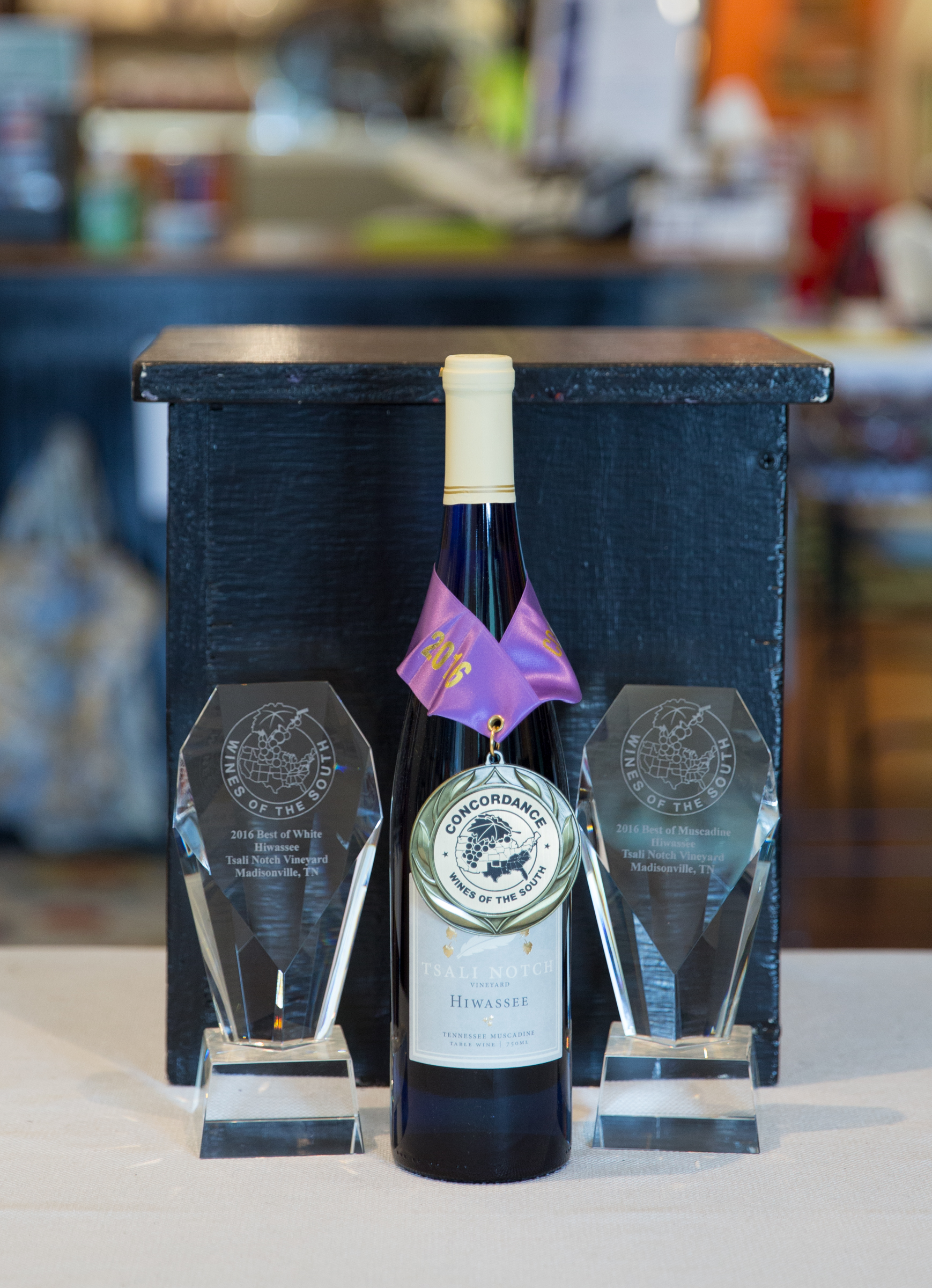 Hiwassee, a Muscadine wine from Tsali Notch Vineyard near Madisonville, TN, is the most highly decorated wine in TN history.