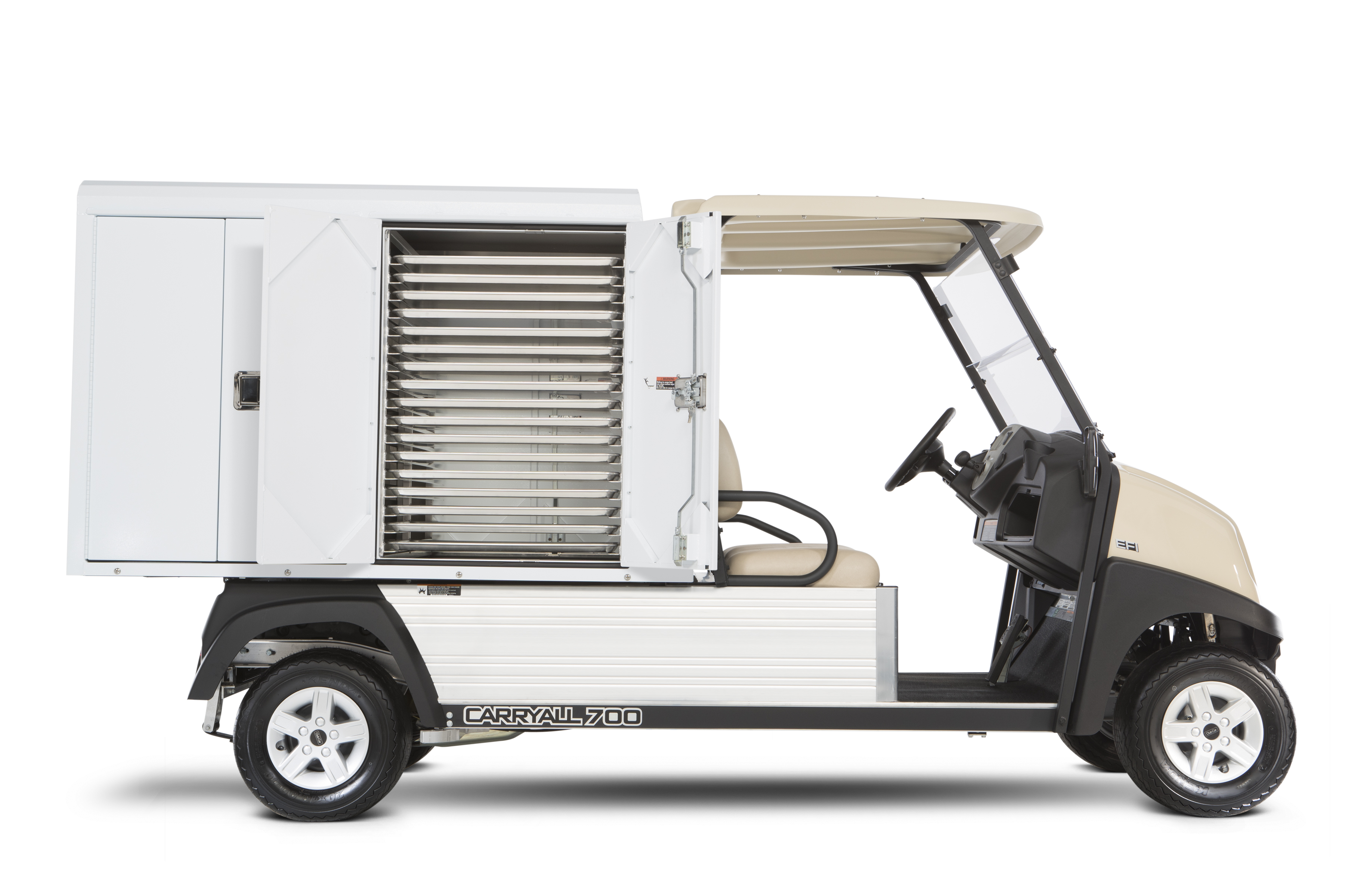 Keep your guests coming back for seconds with the new Carryall 700 Food Service Vehicle.