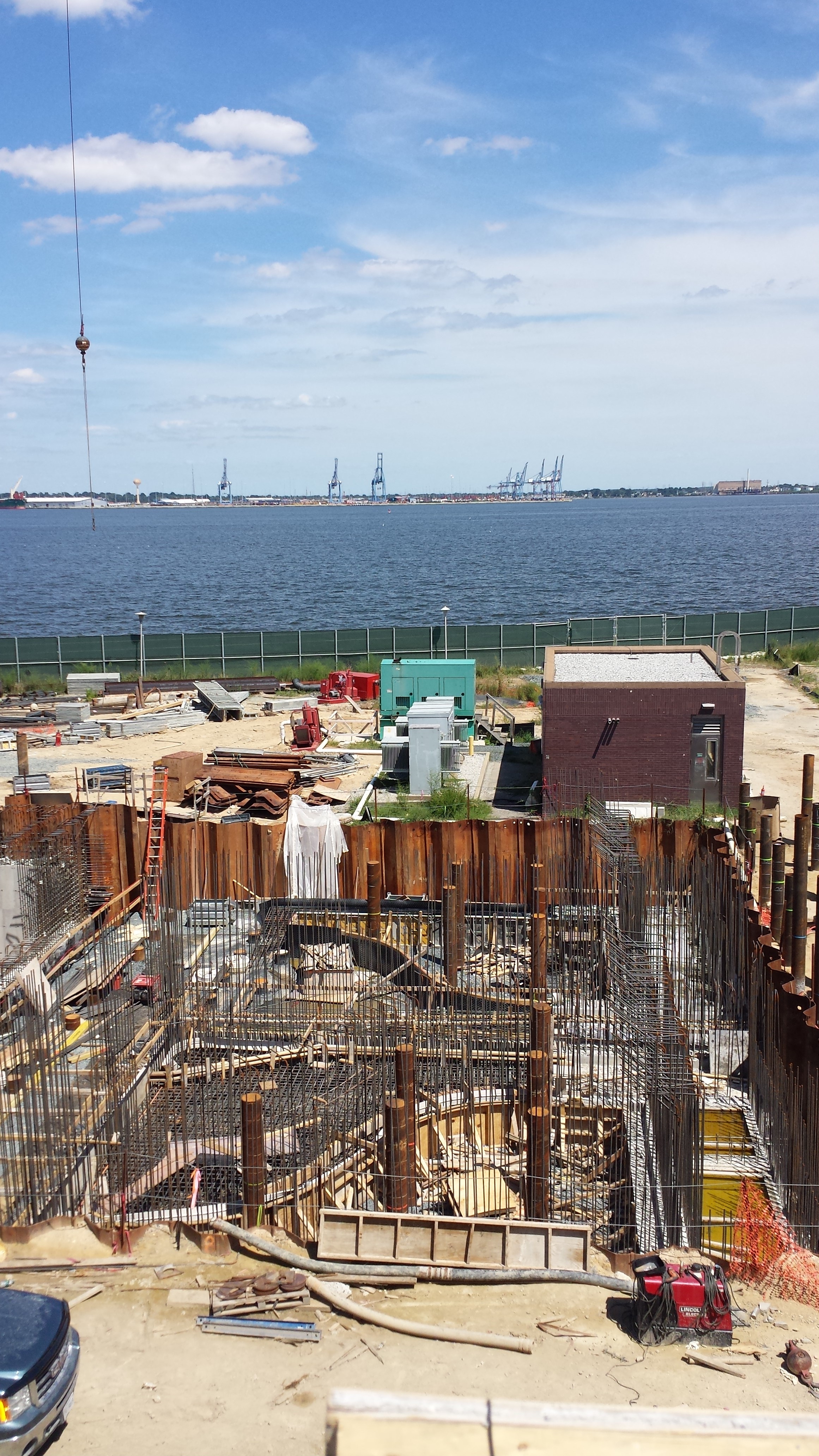 Keeping it clean: The biologically activated filter (BAF) pump station at the Patapsco Wastewater Treatment Plant is located next to the Chesapeake Bay and plays a key role in cleaning up the Bay.