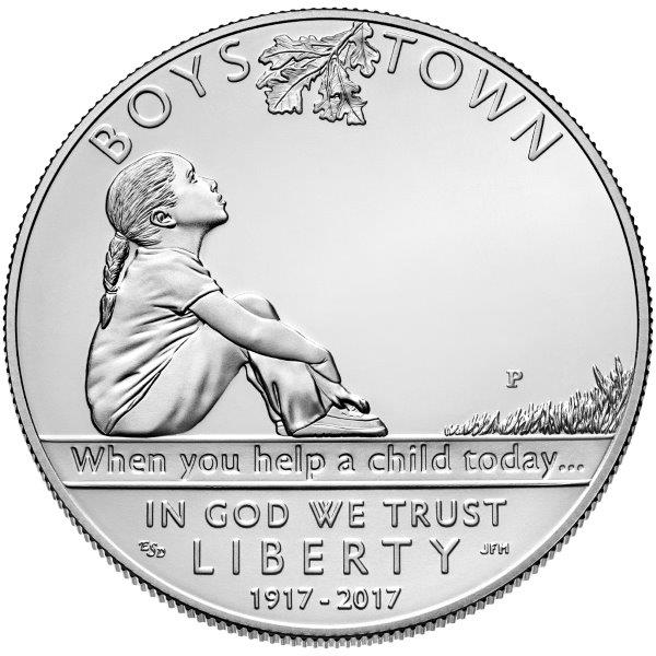 2017 Boys Town Centennial Silver Dollar