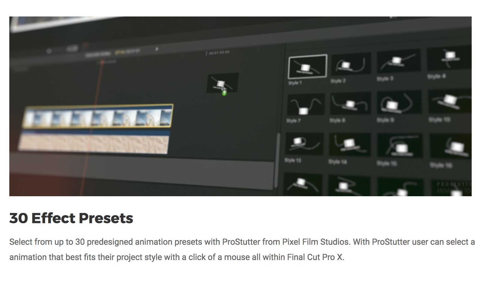 ProStutter - Pixel Film Studios - FCPX Effects