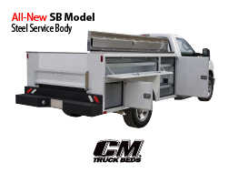 All New Steel Service Body Bed by CM Truck Beds