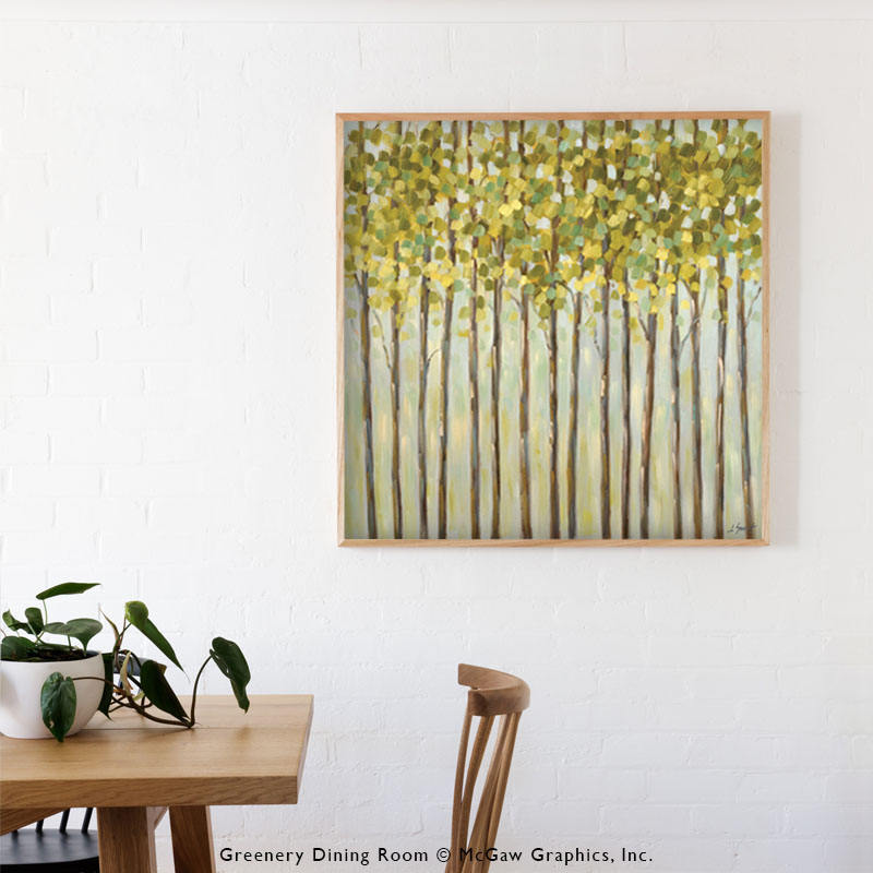 Greenery Dining Room - Art by Libby Smart