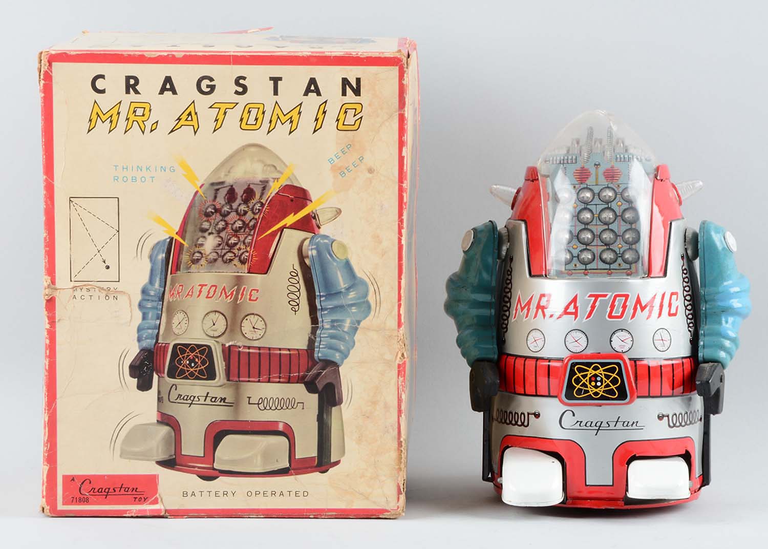 Battery Operated Mr. Atomic Robot, Estimated at $2,000-4,000.